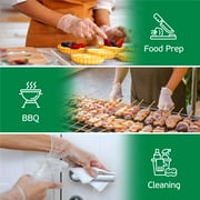 Tender Gentle Disposable Vinyl Gloves 100 ct. - Medium - Clear - Latex Free - Food Safe Gloves