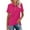Hot Pink, variant on Womens Short Sleeve Collared Shirt Button Down Top Casual Loose Fit Summer Tee