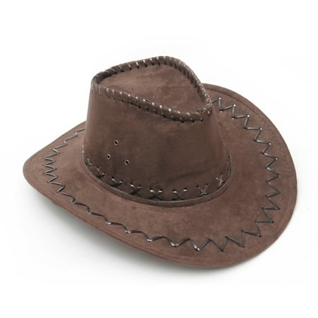 Dark Brown Western Cowboy Cowgirl Cattleman Hat for Kids Children Party