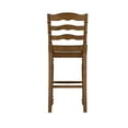 thumbnail image 5 of Linon Marino Full Back Wood Bar Stool, 30" Seat Height, Walnut Finish with Natural Fabric, 5 of 10