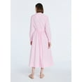 thumbnail image 2 of Free Assembly Women's and Women's Plus Pleated Cotton Midi Shirtdress with Long Sleeves, Sizes XS-4X, 2 of 4