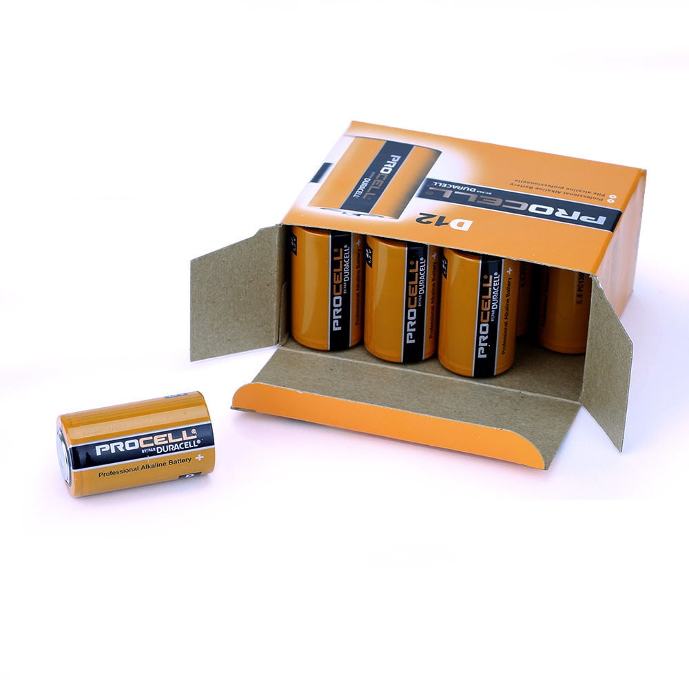 DURACELL New Mega Size Package D12 PROCELL Professional Alkaline Battery 24 Count Value Pack