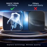 MAGIC JOHN 2 Pack Screen Protector for iPhone 14 Pro Max Tempered Glass HD Clear Screen Saver Shockproof Ease of Installation