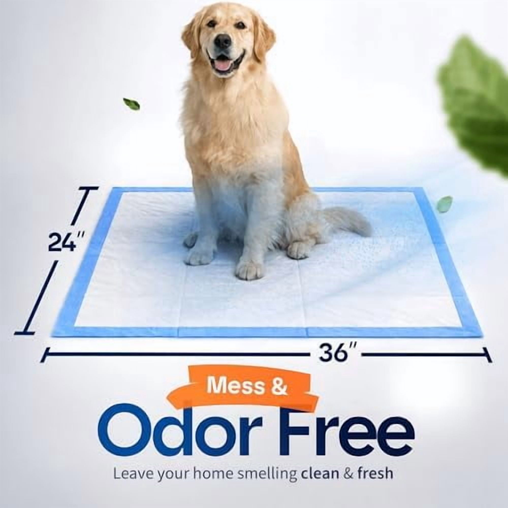 Puppy Pads - 50-Count, 24x24 - Advanced Leakproof Technology for Housebreaking & Training - Ultra Absorbent Puppy Pee Pads - Ideal for Dogs, Puppies, Cats - Attractant Pet Training Pads