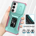 thumbnail image 6 of Allytech Rugged Case for Samsung Galaxy S24 FE, [Slide Camera Cover] [360° Rotating Kickstand] [Military Protection] Non-Slip Anti-Fall Anti-Scratch Shockproof Heavy Duty Case - Mint, 6 of 8