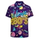 thumbnail image 2 of Camisa hawaiana de playa con estampado 3D para hombre, divertida camisa de fiesta con gráficos retro, blusa abotonada de manga corta para hombre, ropa Y2k, 2 of 5