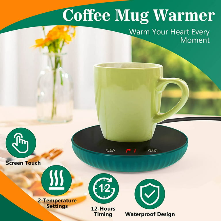 Coffee Mug Warmer, Candle Warmer, Cup Warmer with 2 Temperature Settings  and Auto Shut Off, Smart Coffee Warmer for Office Desk, Cup Warmer,  Electric