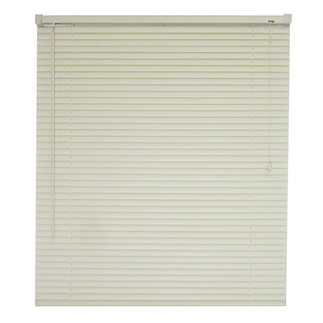 Persiana Deco 120 x 160 cm Horizontal de PVC Blanca Marfil
