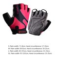 thumbnail image 4 of Naiovety Guantes deportivos de marca de medio dedo, guantes de bicicleta Unisex, guantes de esponja para deportes de ciclismo, guantes transpirables para Ciclismo rosado METRO Naiovety HW4064-10, 4 of 5