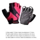 thumbnail image 4 of Soidarity Guantes deportivos de marca de medio dedo, guantes de bicicleta Unisex, guantes de esponja para deportes de ciclismo, guantes transpirables para Ciclismo rosado METRO Soidarity HW4064-10, 4 of 5
