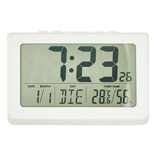 Reloj Despertador Digital Multifuncional Sunnimix Reloj digital LCD blanco