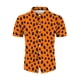 thumbnail image 5 of Camisa de manga corta con cuello en V para hombre, con estampado de Halloween, informal, con estampado de blusa Pompotops oipoqjl45869, 5 of 7