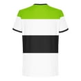 thumbnail image 5 of ZCFZJW Mens Fashion T-Shirts Casual Striped Color Block Printed Summer Short Sleeve Basic Crewneck Workout Tees Shirt Green XXL, 5 of 5