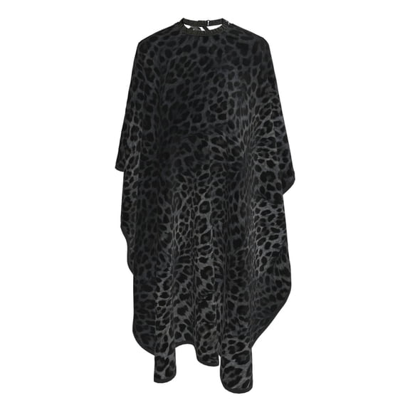 Men Women Cheetah Black Leopard Salon Barber Cape Hairdressing Hair Cutting Capes for Hair Stylist and Home Use 55x66 inches