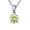 August-Peridot Green, variant on Solitaire Birthstone Necklace for Women Cz Sterling Silver Ginger Lyne Collection