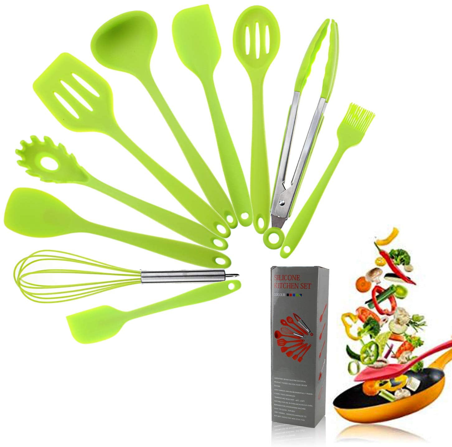 Kitchen Utensils Silicone Heat Resistant Kitchen Cooking Utensil Non