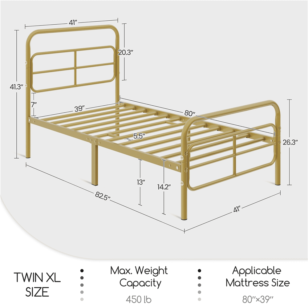 Easyfashion Aidan Modern Geometric Patterned Metal Bed, Queen,Black