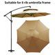 thumbnail image 4 of Sombrilla Impermeable Para Patio Exterior, De Poliéster De Doble Capa, Ideal Para Mesa De Centro, Sombrilla De Mercado, Cubierta De Repuesto Para 8 Varillas,, 4 of 7
