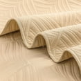 thumbnail image 5 of Whale Flotilla Microfiber Queen Size (96x90 inches) Quilt Set Lightweight Ultrasonic Quilted Bedspreads Coverlets Set with Classic Pattern, Camel, 3 Piece (1 Quilt, 2 Pillow Shams), 5 of 7