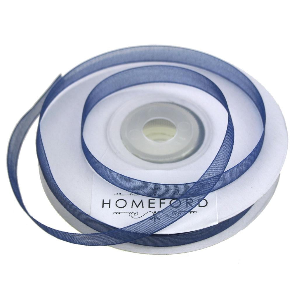 Sheer Organza Ribbon, 1/4-inch, 25-yard, Navy Blue - Walmart.com - Walmart.com