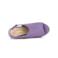 thumbnail image 4 of BLISSFUL STEP Women's Espadrilles Platform Heel Wedges Sandals Purple 5.5, 4 of 7