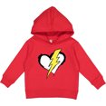 thumbnail image 2 of Inktastic Lightning Bolt Heart Toddler Hoodie, 2 of 4