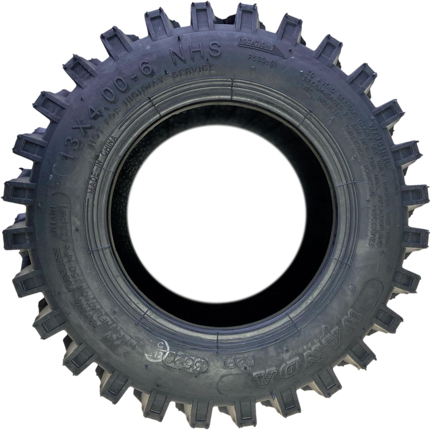 Pneu Wanda P533 13x4.00-6 2PR pour souffleuse à neige