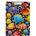 thumbnail image 2 of FMSHPON Tropical Fish Sea Clipboard Hardboard Wood Nursing Clip Board and Pull for Standard A4 Letter 13x9 inches, 2 of 7