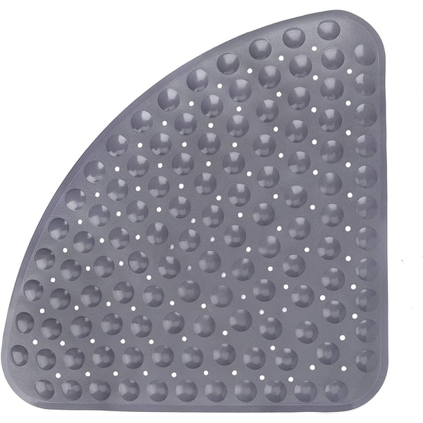 MaoXinTek alfombrilla de ducha alfombrillas de baño antideslizantes alfombrilla de baño con ventosa y orificios de drenaje para niños y bebés, alfombrilla antideslizante de esquina de ducha de 54x54 cm Vhermosa HFP-0388
