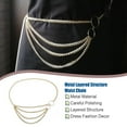 thumbnail image 4 of Minnieouse Cadena de la cintura Cadenas del vientre Accesorio de moda Accesorios de vestir de mujer Dorado Type3 NO3 Minnieouse AP009788-01, 4 of 6