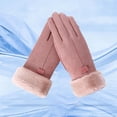 thumbnail image 3 of Guantes para Mujer Cálidas Moda Táctil Pantalla Táctil Abarcadero Apropiado Finger Completo Mittens para Senderismo Camping Deporte Al Aire Libre Rosado Macarena Guantes de invierno de las mujeres, 3 of 8