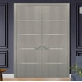 thumbnail image 5 of Slab Barn Door Panel | Planum 0020 Grey Oak | Sturdy Finished Flush Modern Doors | Pocket Closet Sliding-18" x 80", 5 of 5