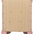 thumbnail image 4 of JERFIT 3-Drawer Pink Nightstand, No Assembly Required, Compact Bedside Table with Storage, 4 of 7