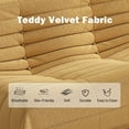 thumbnail image 6 of WHGBJA Adults Bean Bag Chair Loveseat, Lazy Floor Chair Togo Sofa for Kids, High-Density Sponges Filling Gaming Bean Bag, Yellow, 6 of 9