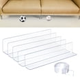 thumbnail image 4 of Kripyery 5Pcs Acrylic Sofa Bumpers with Strong Adhesive Tape Transparent Under-Bed Bumpers Prevent Things from Getting Under The Furniture for Hard Surface Floors, 4 of 7