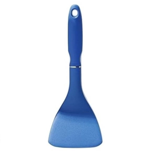 Norpro 10" Heat-Resistant Non-Slip Grip Nylon Turner - The Original Half Spatula - Blue