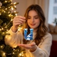 thumbnail image 6 of QISIWOLE Bluev Christmas U-Letter Ornaments with Snowman Design, 3.15 Plastic Initial Alphabet Hanging Ornament, Personalized Gift for Christmas Tree Indoor Home Decor, 6 of 7
