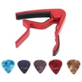 thumbnail image 1 of Trigger Capo, Guitar Capo Easy To Clip Universal  For Performance Red, 1 of 8