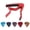 Red, variant on YAHHU Guitar Capo Strong Spring Scratch Resistant High Hardness Alloy Trigger Capo with 5 Picks for Acoustic and Electric Guitars, Red Color Variant (3.54 inches / 9 cm Size)