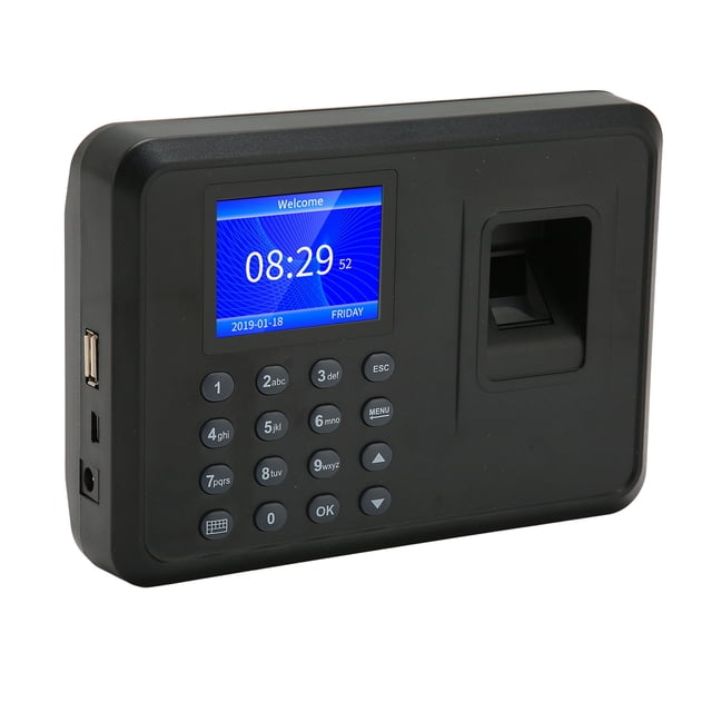 Biometric Fingerprint Machine, Time Clock Recorder Password Supported 2.4in Display 100-240V For Factory US Plug,EU Plug