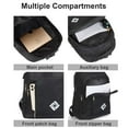 thumbnail image 3 of Spencer Travel Laptop Backpack for Men Women, Extra Large Business Backpack with USB Charging Port, College School Computer Bag Waterproof Backpack Fits Laptops up to 15.6 inch, Black, 3 of 11