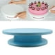 thumbnail image 3 of giratorio para tartas, soporte antideslizante para tartas, giratorio para decoración de tartas, de cocina, herramienta para hornear Azul Macarena tocadiscos para decorar pasteles, 3 of 7