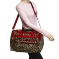 thumbnail image 4 of CalBags Animal Prints 19-inch Duffel Bag, Red Trim Leopard, 4 of 5