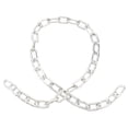 thumbnail image 1 of OULII 1 Set Front Door Chain White Lock Silver for Security Use, 1 of 5