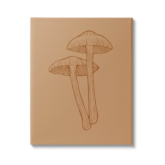 Stupell Industries Cottage Mushroom Wildlife Nature Graphic Art Gallery Wrapped Canvas Print Wall Art, Design by Ziwei Li