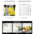 thumbnail image 4 of Yellow and Black Throw Pillow Covers 18x18 Inches Set of 4 Decor Decorative Throw Pillow Cover Abstract Modern Geometric Square Cushion Cases for Sofa Bed Couch, 4 of 6