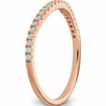 thumbnail image 6 of 14K Rose Gold Diamond Contoured Wedding Band (Size 7) Made In India -Jewelry By Sweet Pea, 6 of 10
