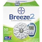 BREEZE 2 Blood Glucose Test Strip Disc Box of 100