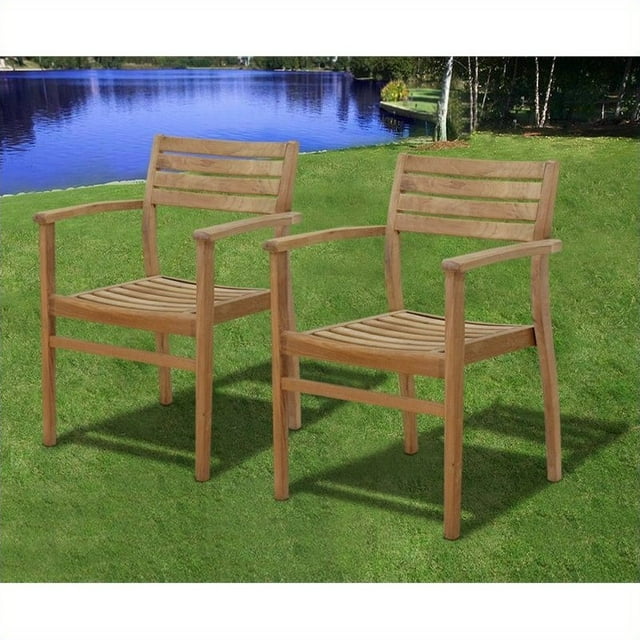 International Home Miami Amazonia Set de 2 Chaise Empilable