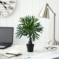 thumbnail image 3 of Nearly Natural 15.5" Plastic and Polyester Mini Areca Palm Artificial Plant, Green, 3 of 3